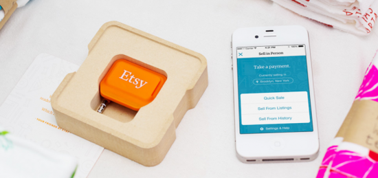 [图]Etsy向消费者免费推出信用卡手机支付配件